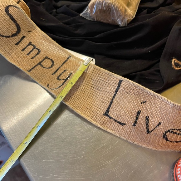 Burlap new for crafting live simply and plain 6 yd - Picture 3 of 5